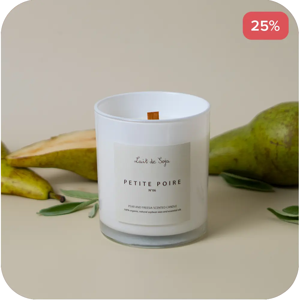 Petite Poire | Handmade Soy wax Candles Lait de Soja