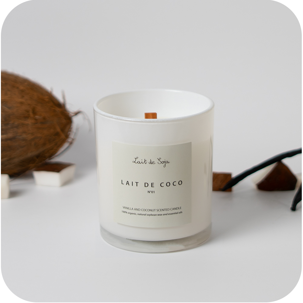 Lait de Coco | Handmade Woodwick Candles