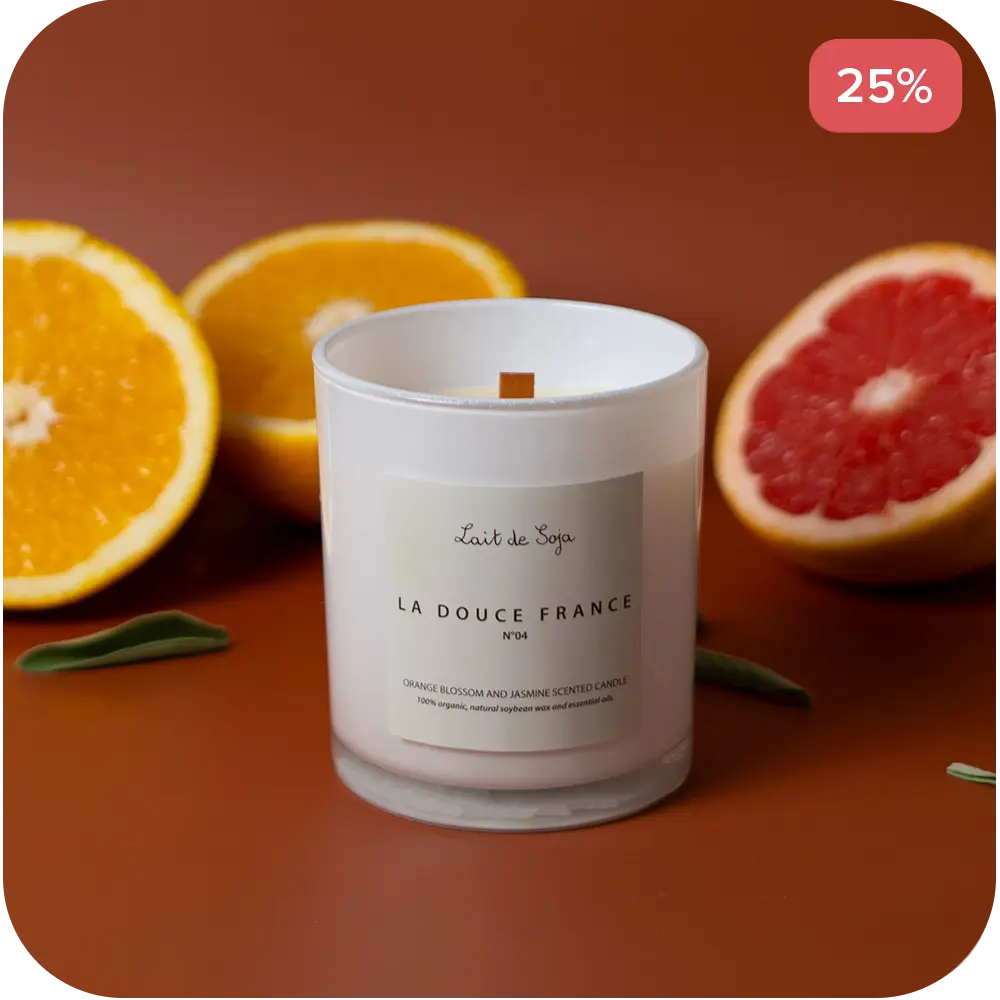 La Douce France | Handmade Soy wax Candles Lait de Soja
