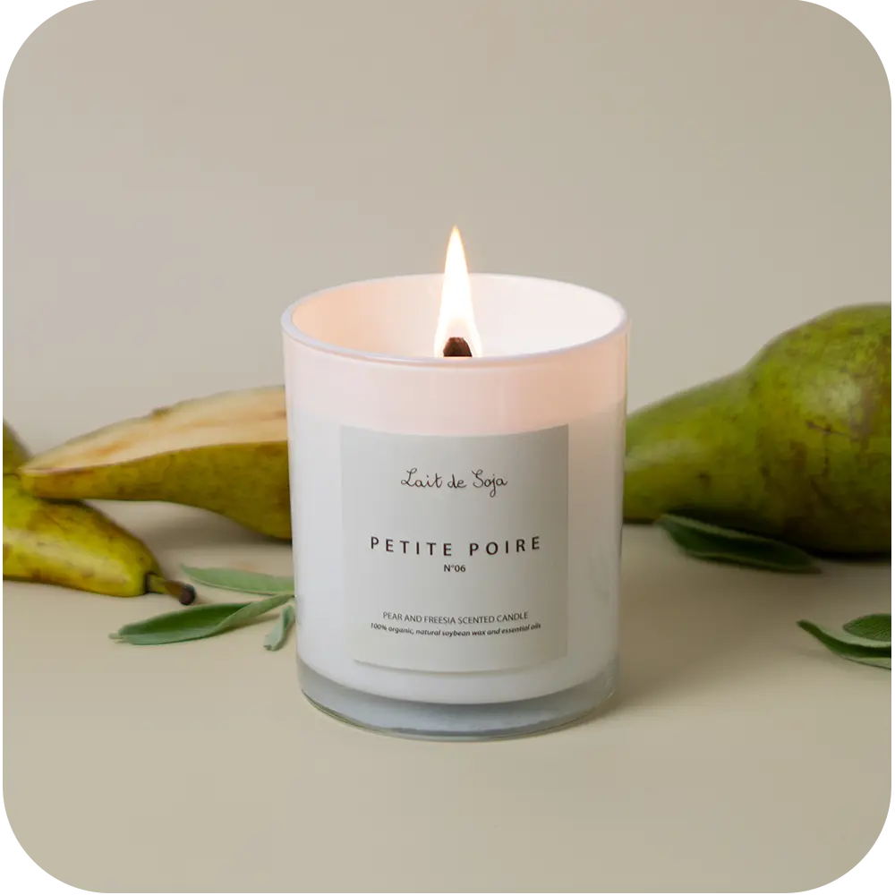 Petite Poire | Handmade Soy wax Candles Lait de Soja